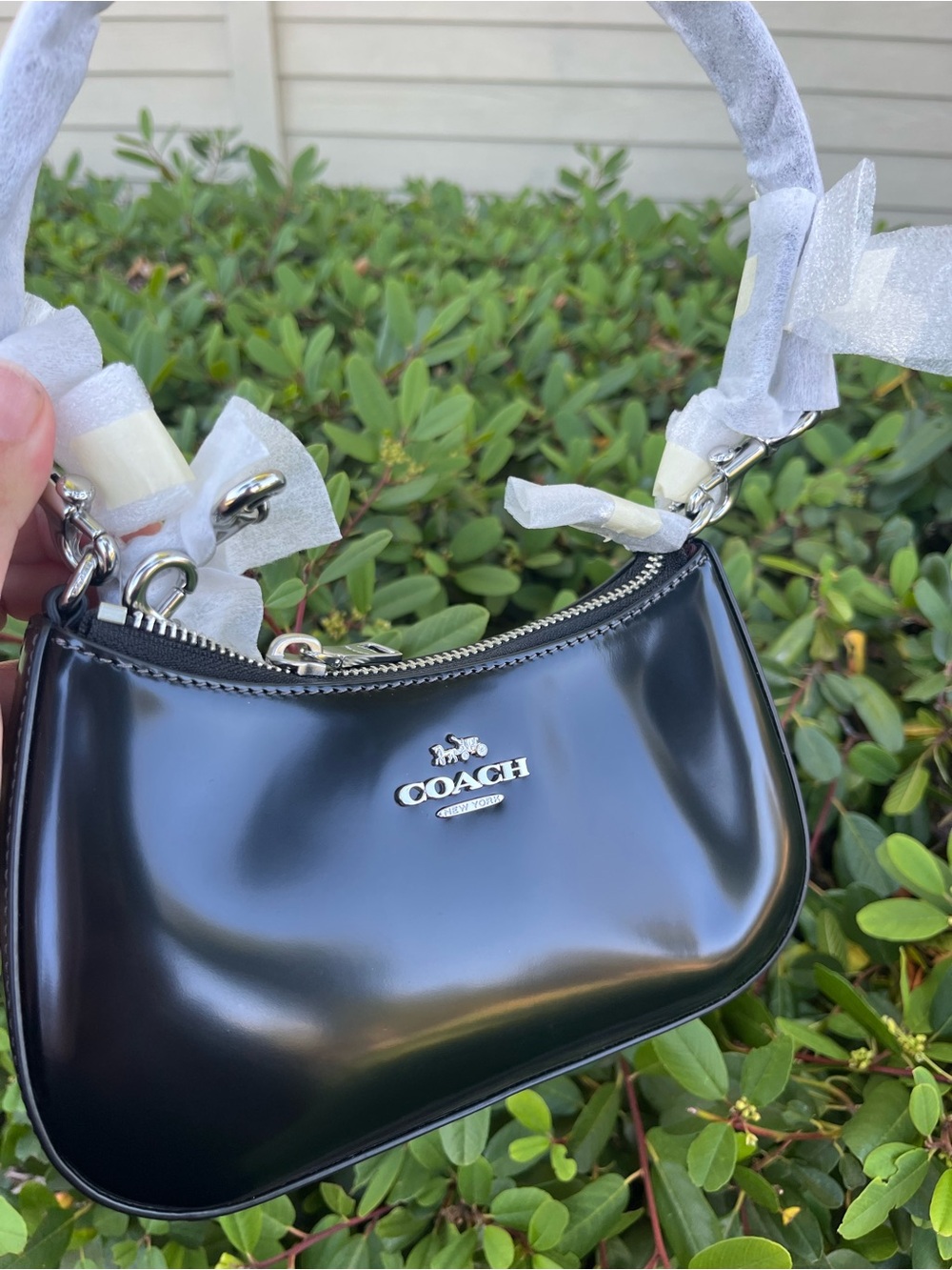Coach Black Mini Teri Shoulder/Crossbody Bafg-CW310